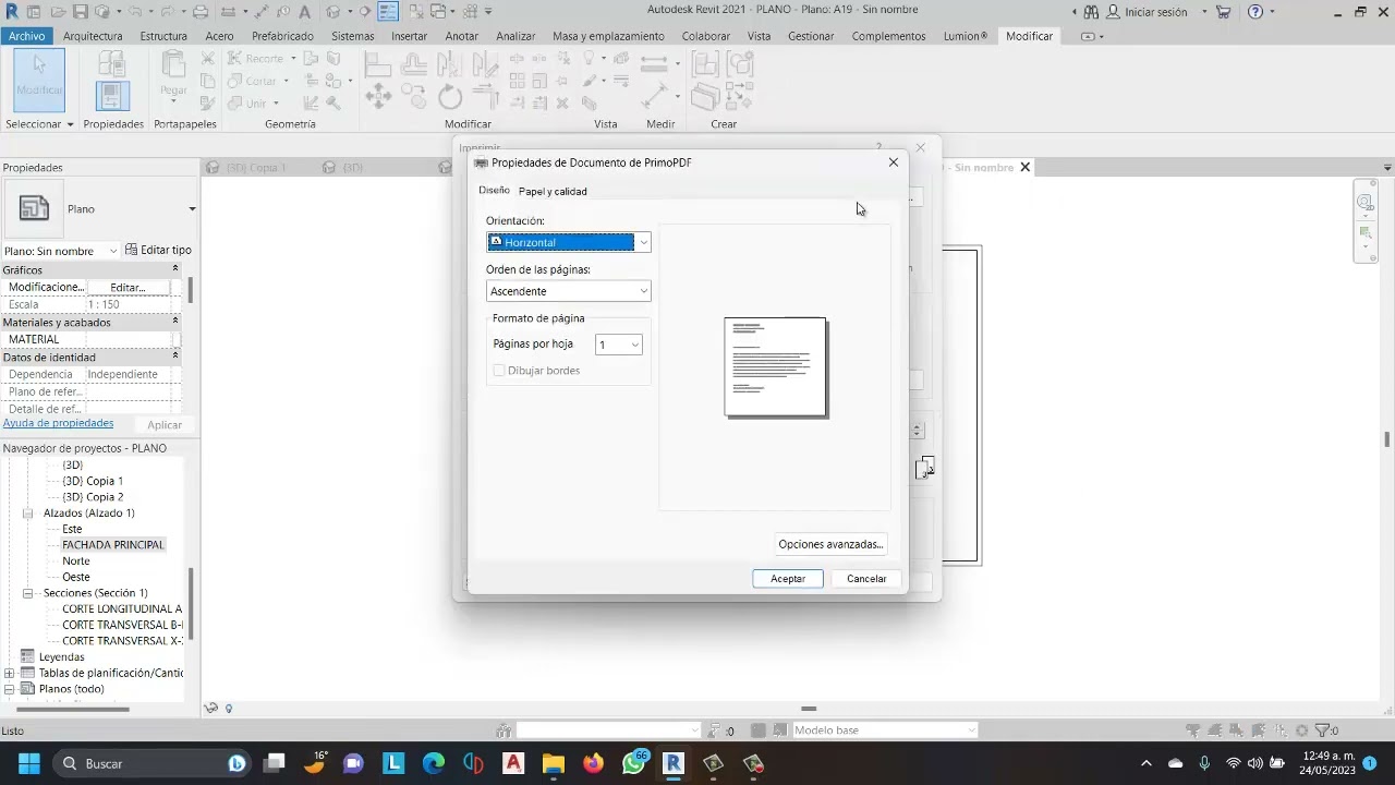 Como hacer una hoja con tamaño personalizado en revit
