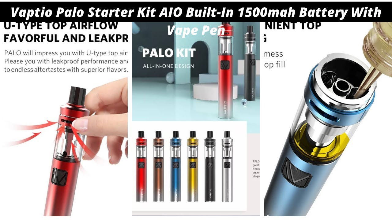 Vaptio Palo Starter Kit Aio Built In 1500mah Battery With Vape Pen