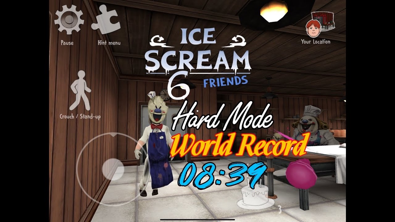 Ice Scream 6 Hard Mode Speedrun WORLD RECORD 