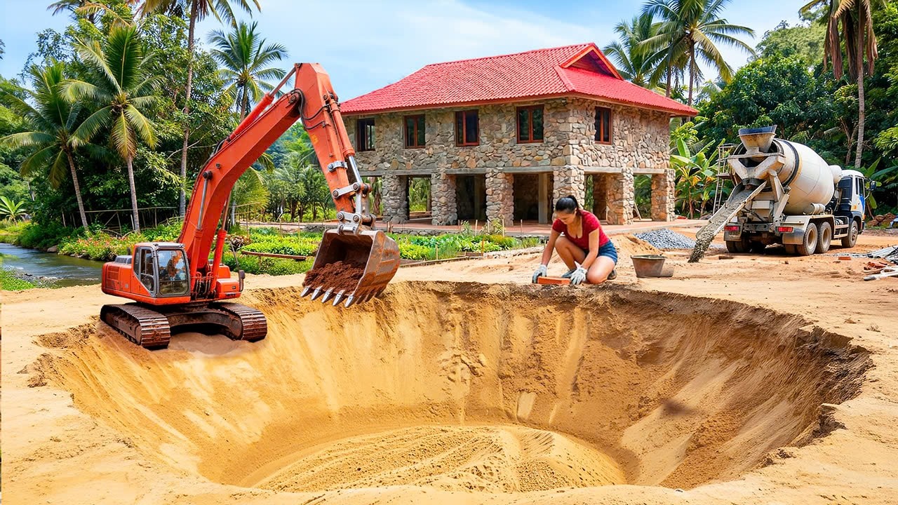 Completing My Bathroom: Installing Plumbing & Sink, Excavating a New Pond