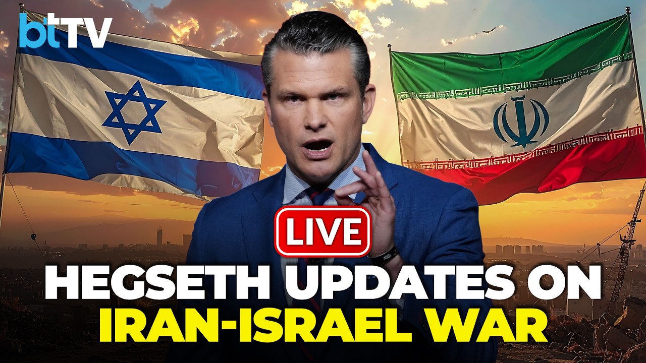 LIVE | U.S. Secretary Of War Pete Hegseth Briefs On Iran - Israel War | Netanyahu |  Khamenei