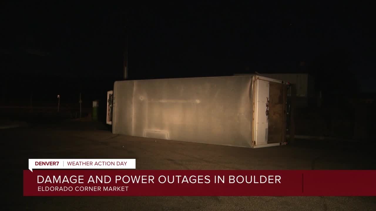 Denver7 crews survey wind damage Thursday morning