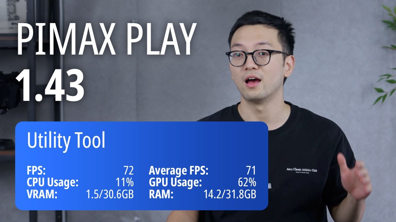 Pimax Play v1.43: мониторинг FPS, передача данных слежения за глазами, настройка угла обзора и мн...