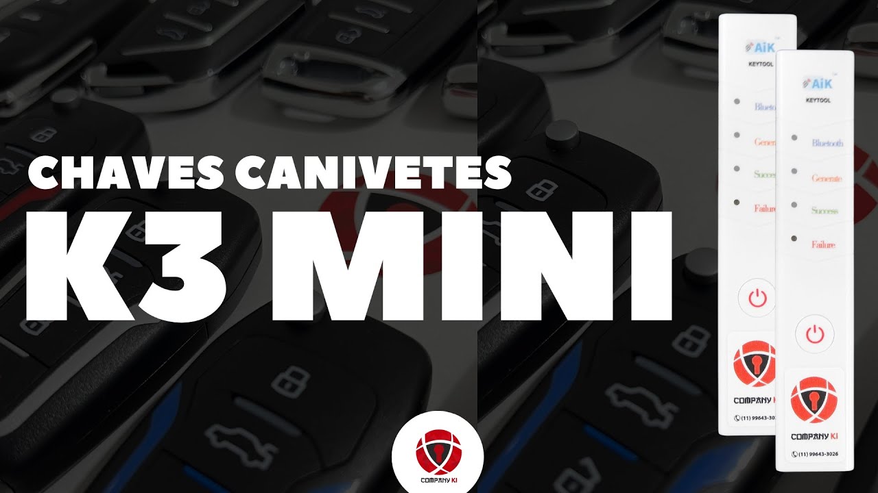 CONHEÇA A VARIEDADE DE CANIVETES PARA AIK KEYTOOL K3 MINI - LANÇAMENTO COMPANY KI