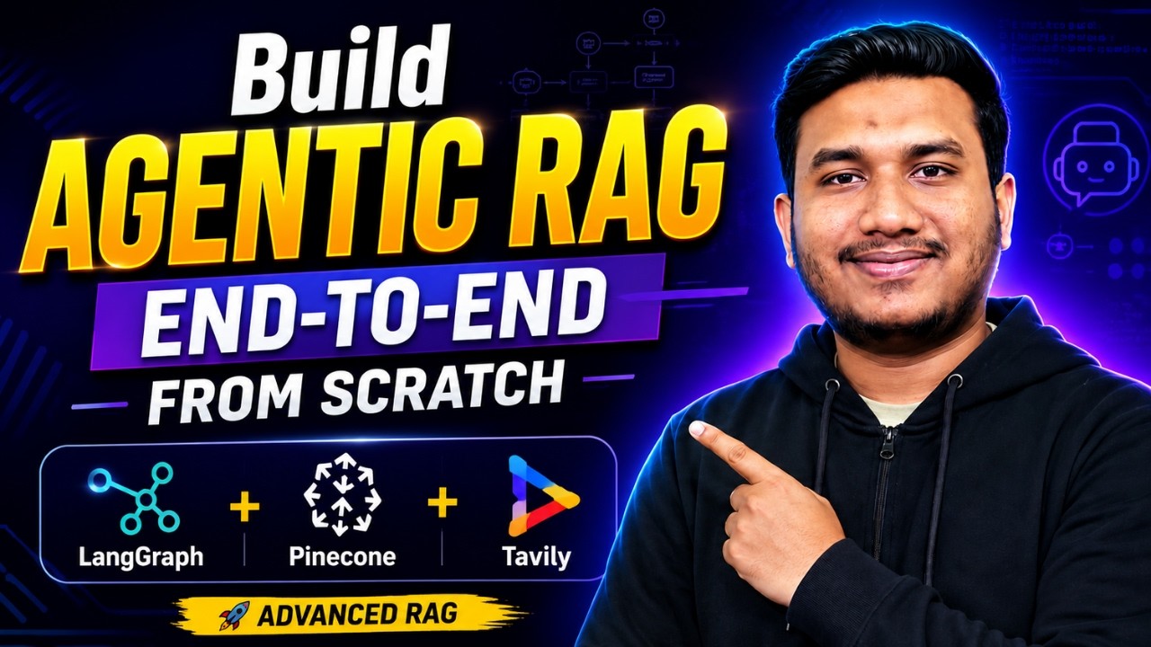 Build Agentic RAG End-to-End From Scratch with LangGraph + Pinecone + Tavily | Advanced RAG