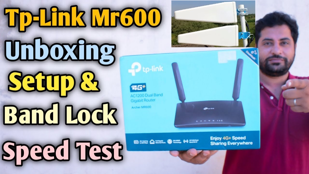 Маршрутизатор TP-Link Archer MR600 4G+ Cat6 | Внешняя антенна LPDA | Распаковка и полная настройк...