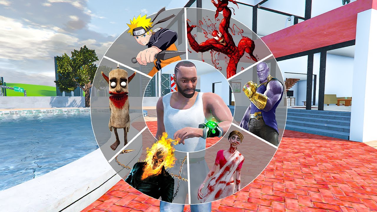 Playing As A Every HORROR SUPERHERO In INDIAN BIKE DRIVING 3D