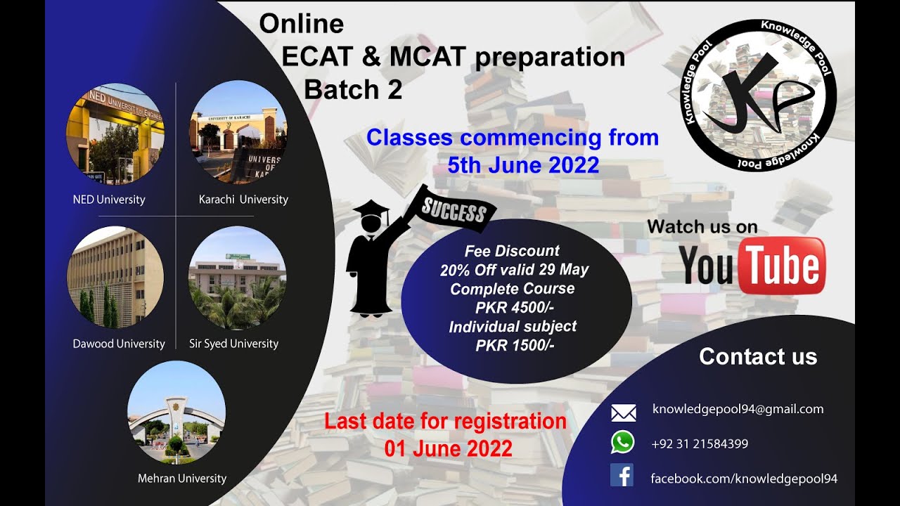 Online ECAT & MCAT Preparation | ECAT Course | Past Papers | Short Tricks | Mock Tests | Lectures