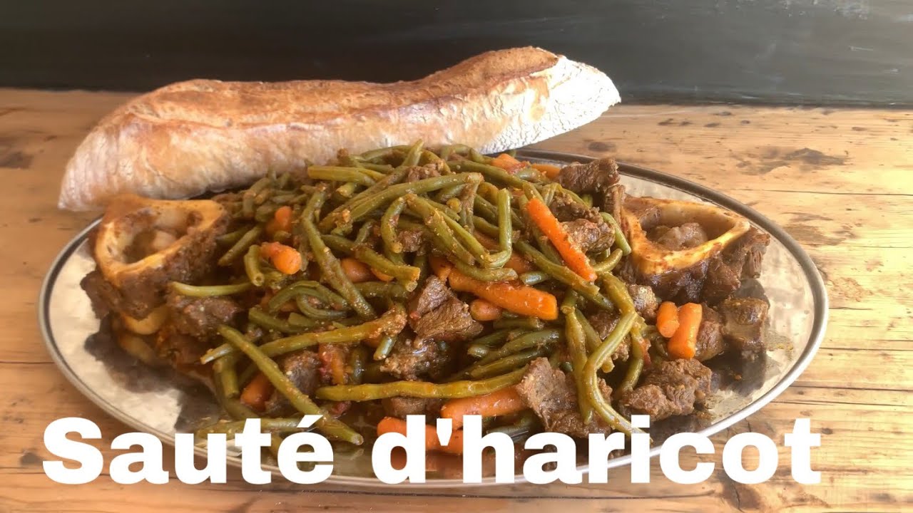 Haricots vert sautés à la viande 🥩 🇨🇮🌍😊