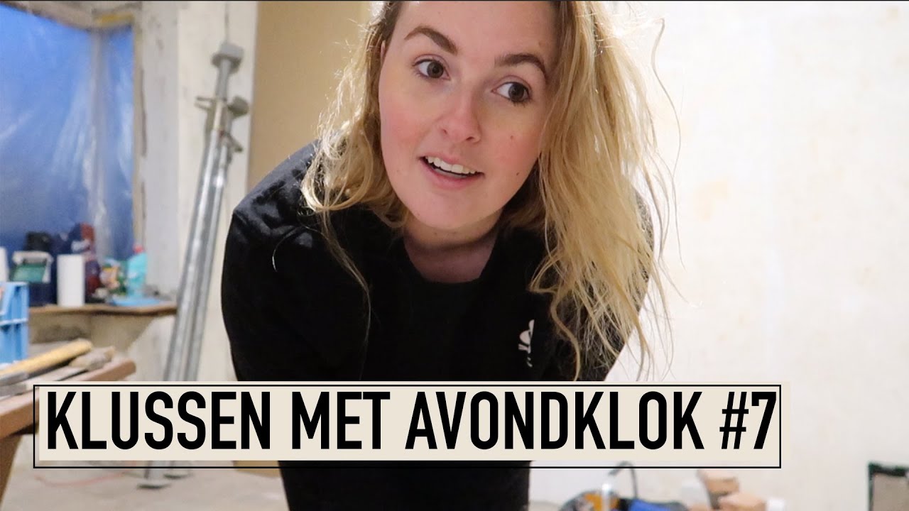 Vloer storten, balk beitsen en avondklok stress | ANNEBEL PLOEG | verbouwvlog #7