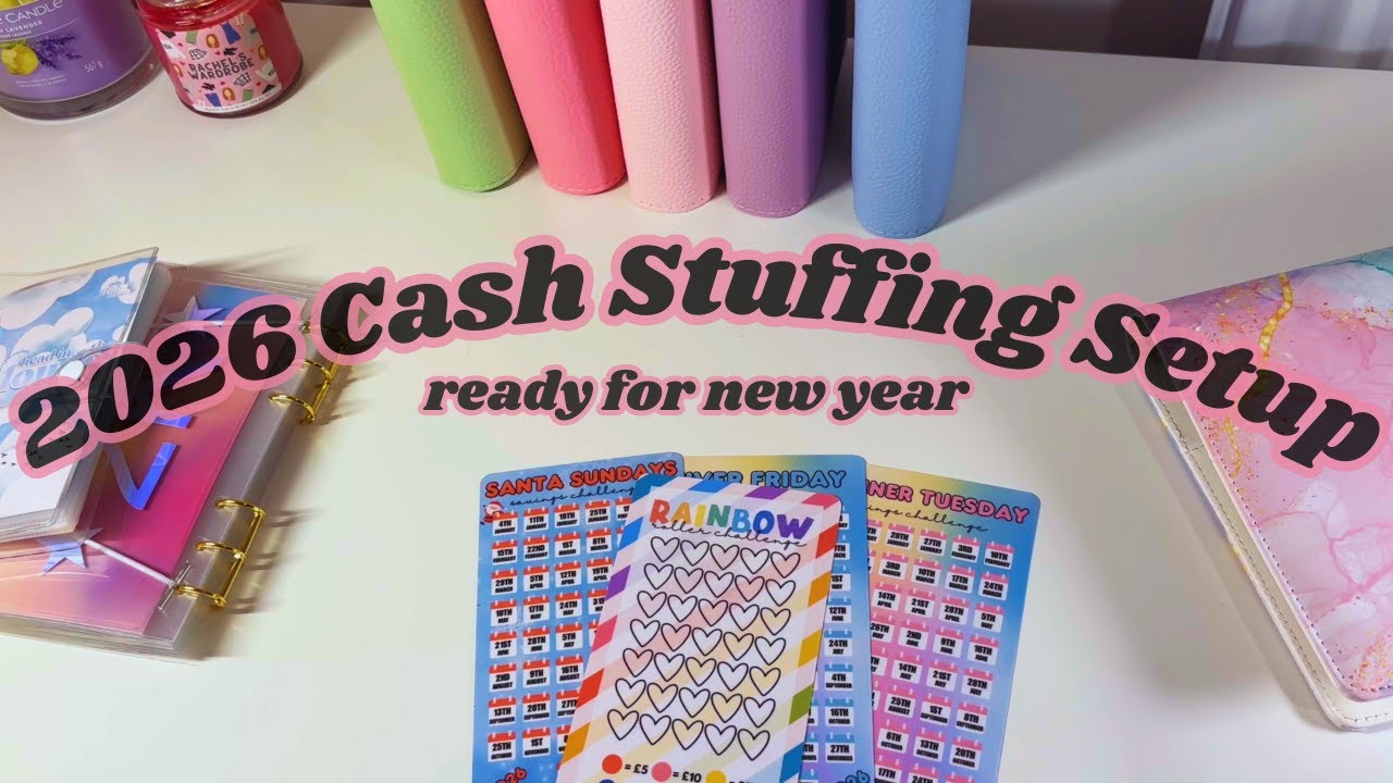 2026 Cash Stuffing Setup - Ready for New Year ❤️