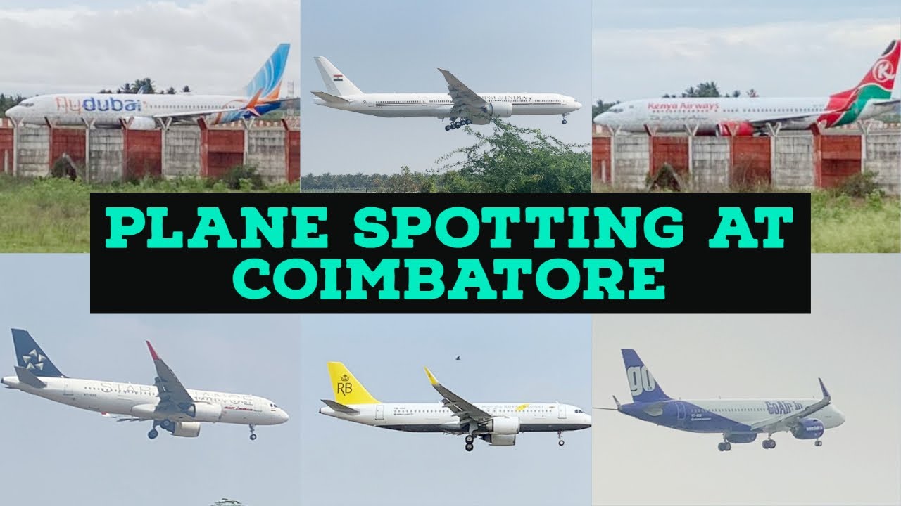 Coimbatore International Airport (CJB) - Planes & Private Jet Landing | Compilation