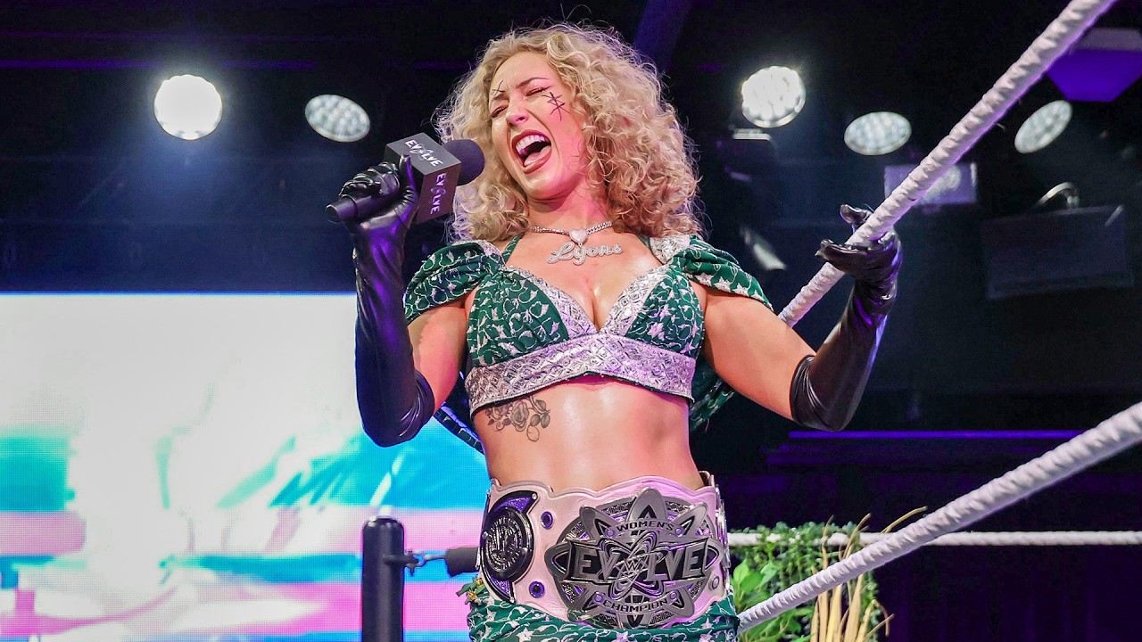 Nikkita Lyons celebrates her Evolve Women&rsquo;s Title win: Evolve highlights, July 8, 2026