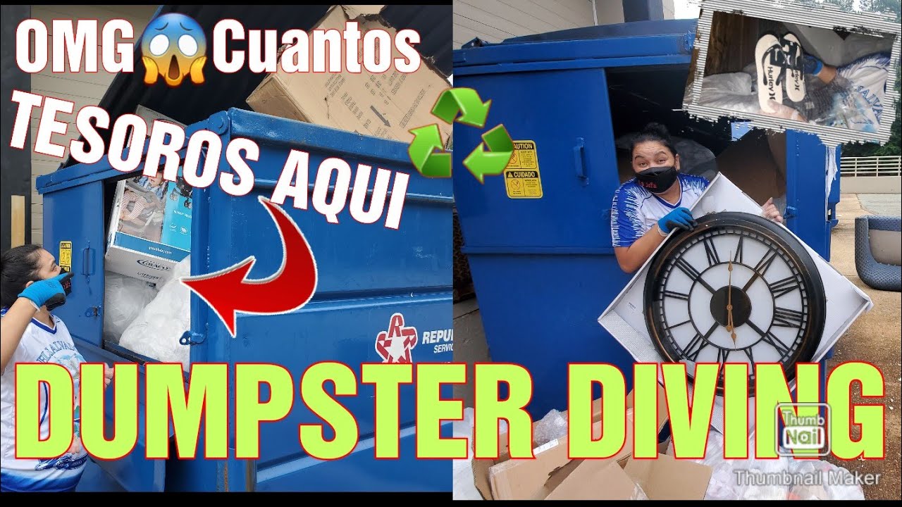 DUMPSTER DIVING/LO QUE TIRAN EN USA 🇺🇸 IncreiblesTesoros Encontramos Relojes y mucho mas