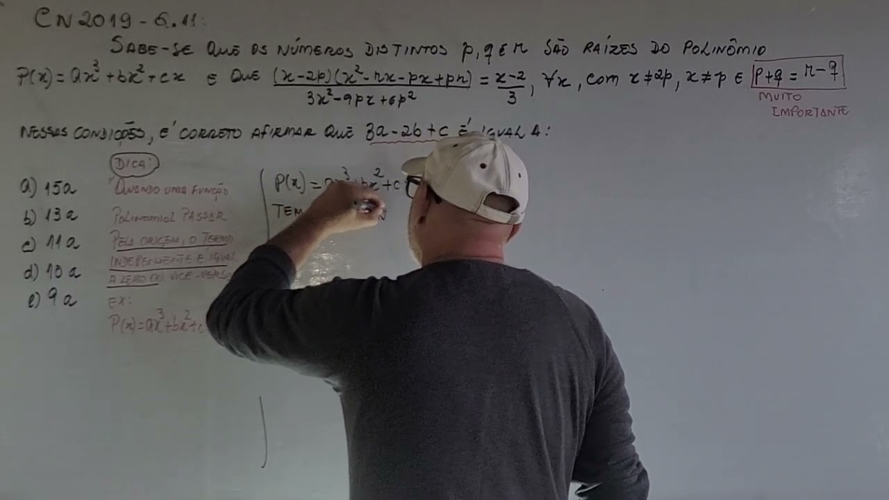Colégio Naval 2019 Q11: Álgebra básica