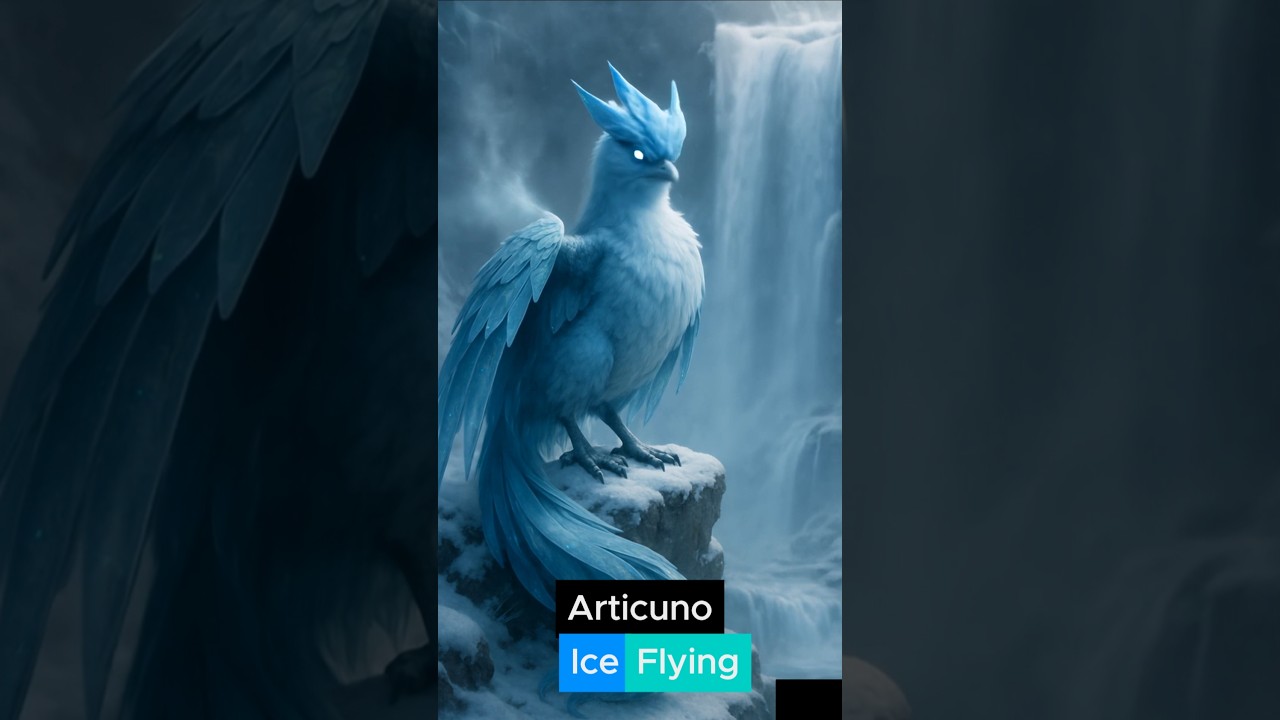 Realistic Pokemons: Three Legendary Birds #articuno #moltres #zapdos #ai #pokemon