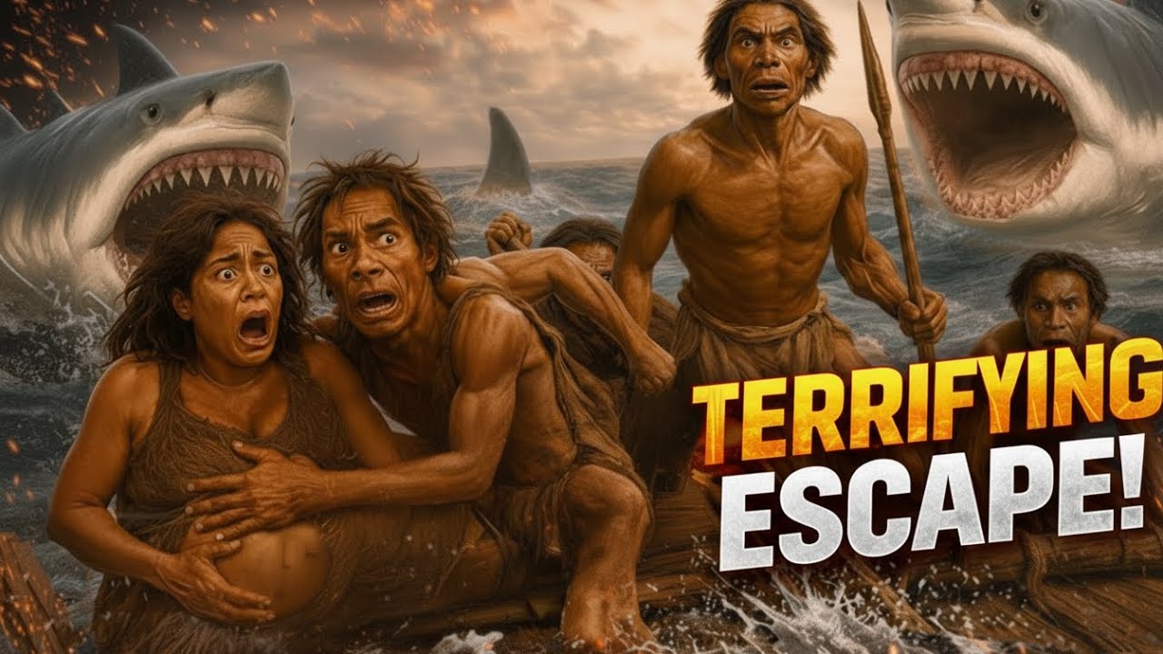 Life 3 million years ago | How Early humans ESCAPE Sharks in the Sea!