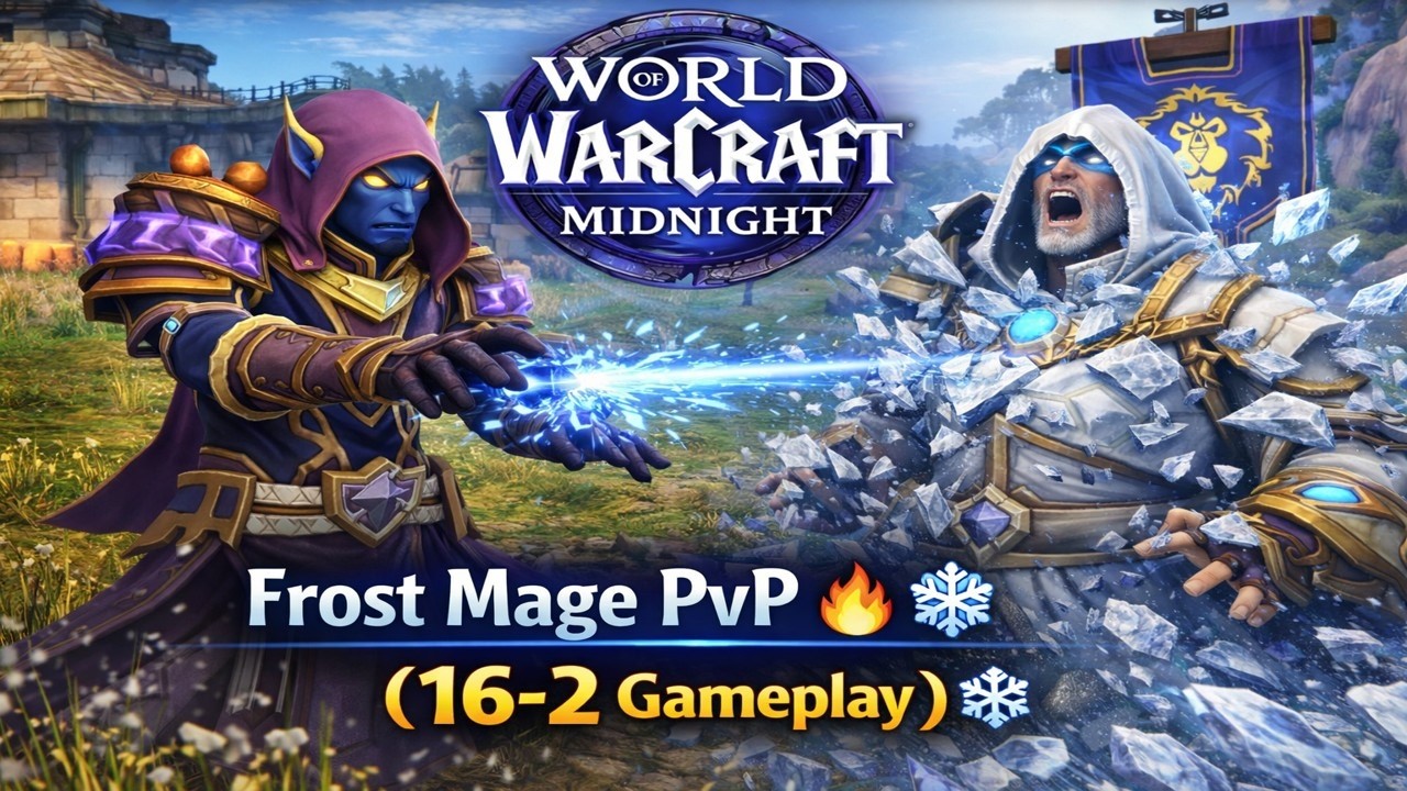 WoW Midnight – Frost Mage PvP 🔥❄️ (16-2 Gameplay)