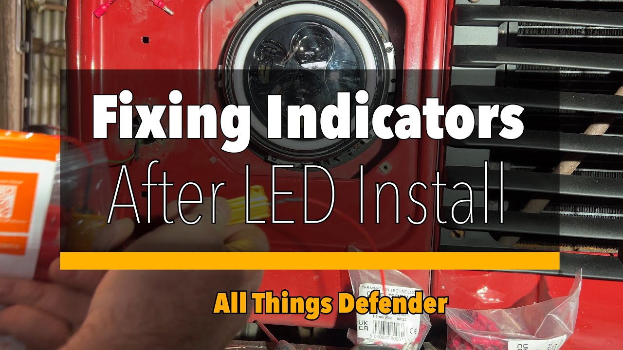 Defender Indicator fix after fitting LED