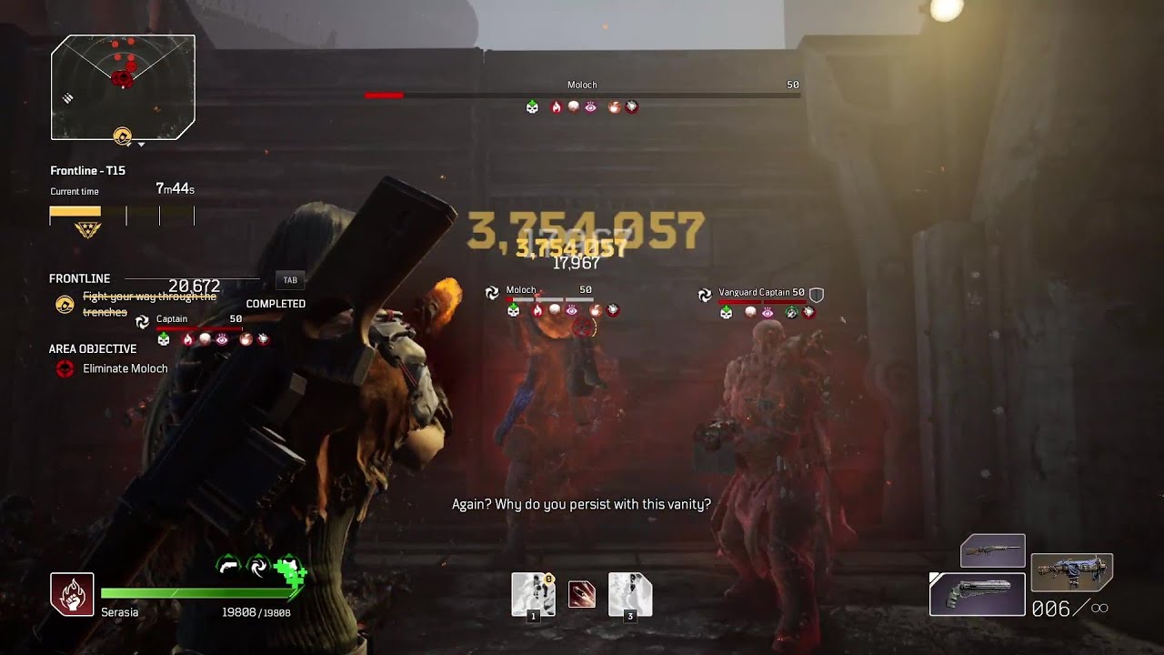 Outriders Pyromancer Weapon Adept Solo Frontline T15 Full gameplay