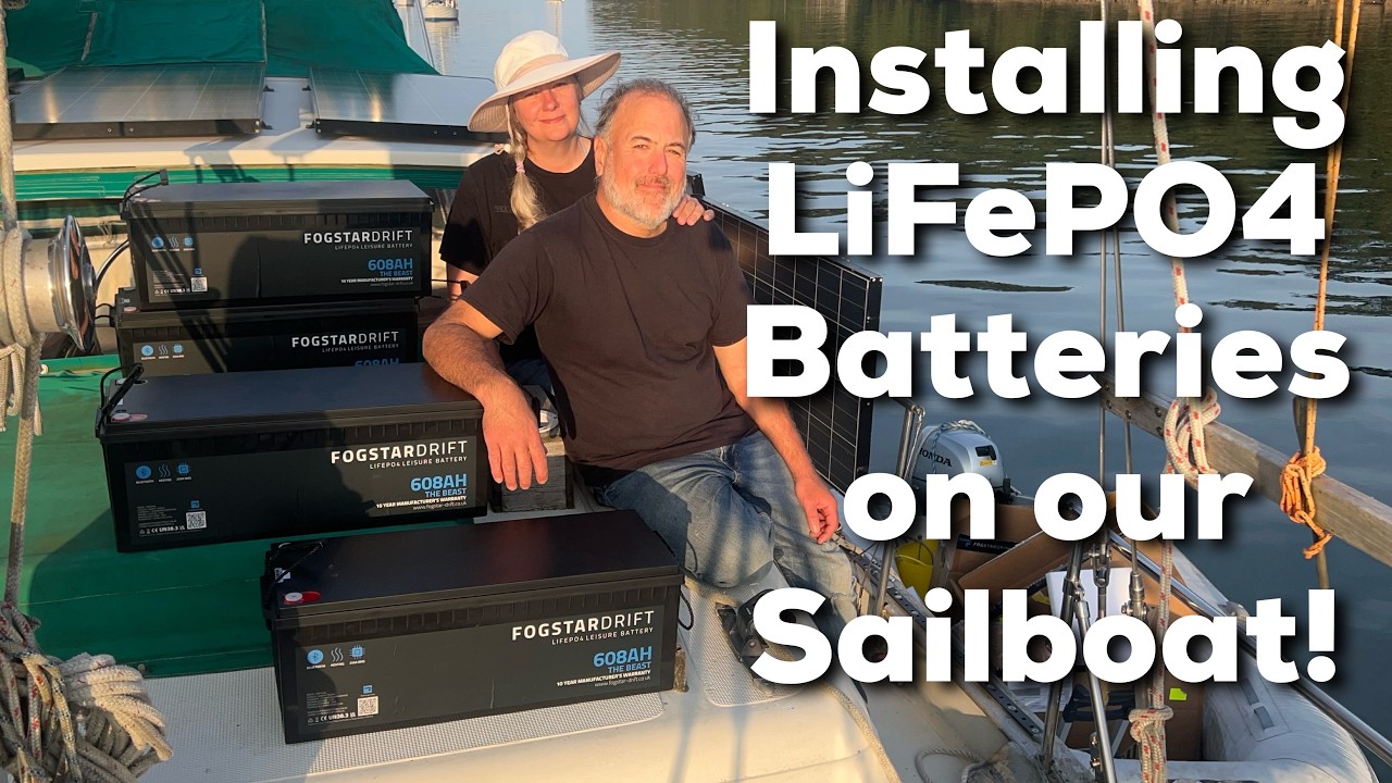 How We Installed 2,432 Amp hours of Fogstar LiFePO4 Batteries On Our Sailboat