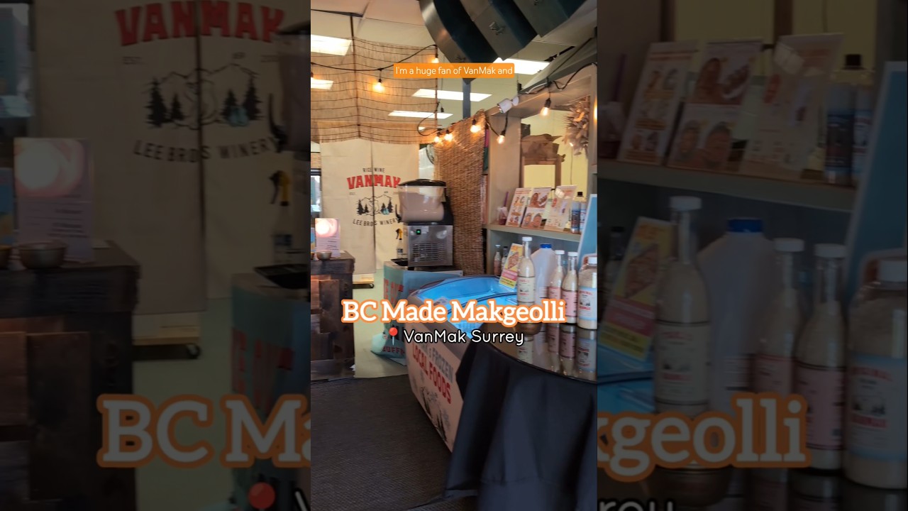 #buylocal #britishcolumbia made #makgeolli VanMak Lee Bros Winery in #surreybc