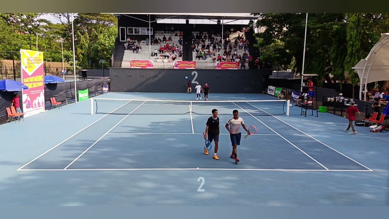final Ganda Lucky & Tegar VS Claudio & Renaldi Aqila Berlaga di Piala gubernur sul-sel 2024,, seru!!