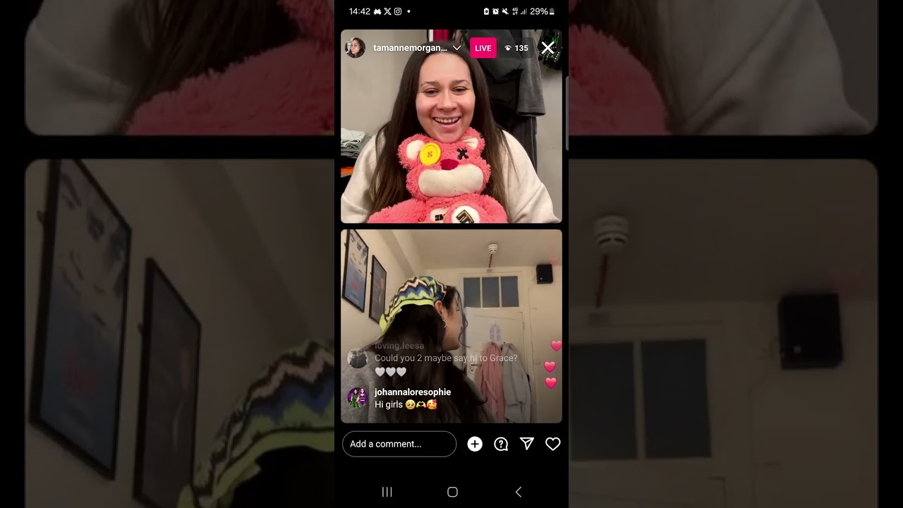 31.12.23 - Tamara Morgan Instagram Live feat Harriet Caplan-Dean