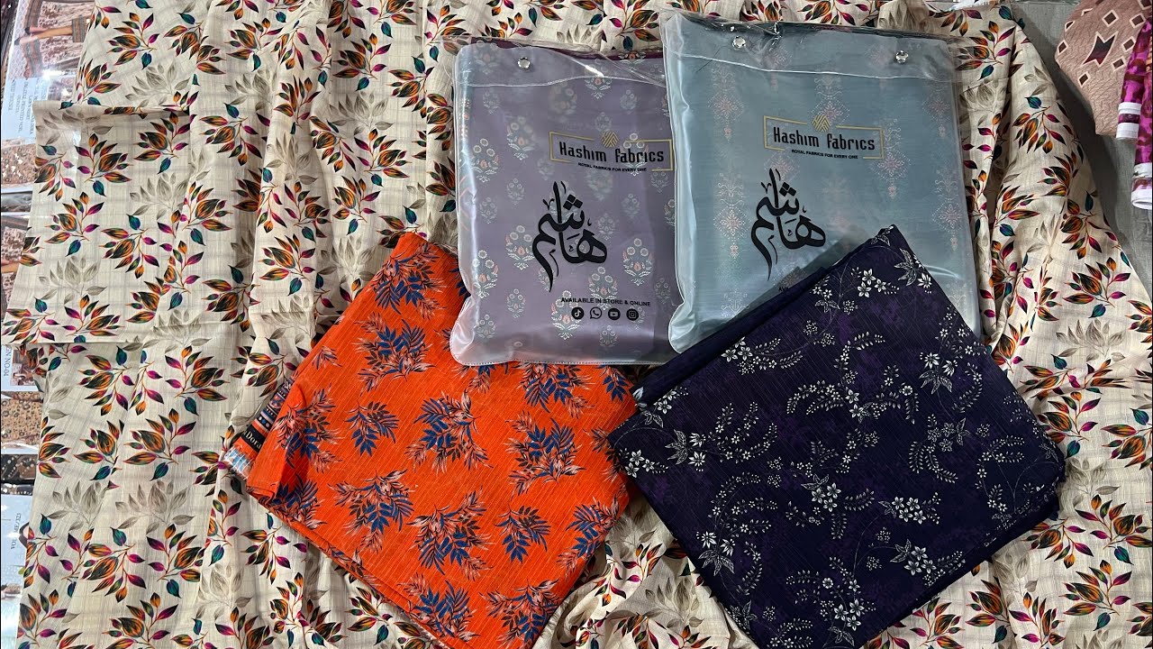 ORIGINAL BANA DORA LAWN VOLUME | WITH FANCY CHAMKI LAWN DUPATTA | HASHIM FABRICS