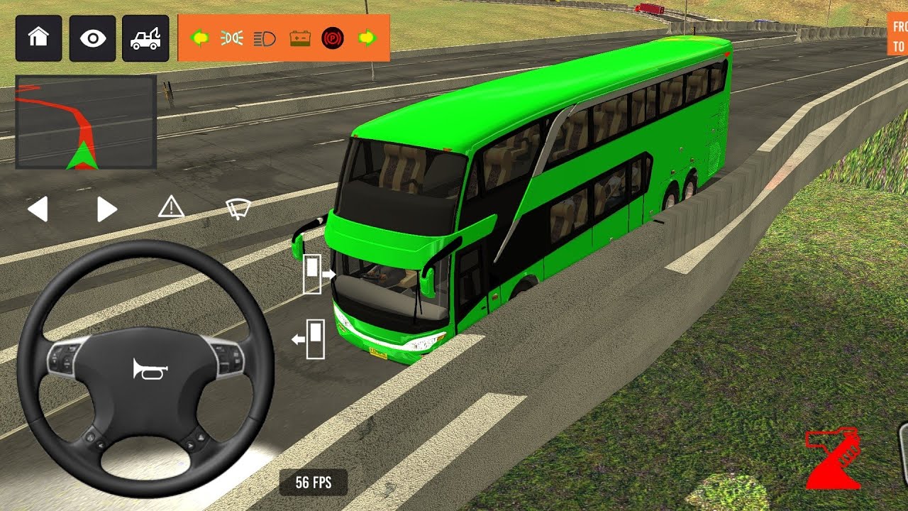 BUS SIMULATOR INDONESA || 🚍Bus  Driving👮‍♂️ City • new Coach bus Simulator-Android Gameplay Bus 2025