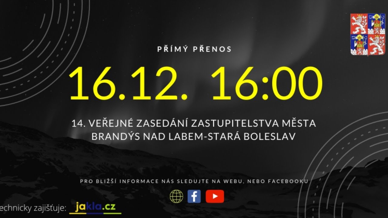 14. veřejné zasedání Zastupitelstva města Brandýs nad Labem-Stará Boleslav