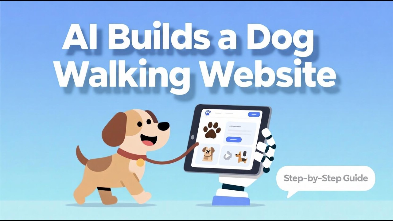 Build a FREE Website For a Dog Walking business in 4 Steps Using AI 2025
