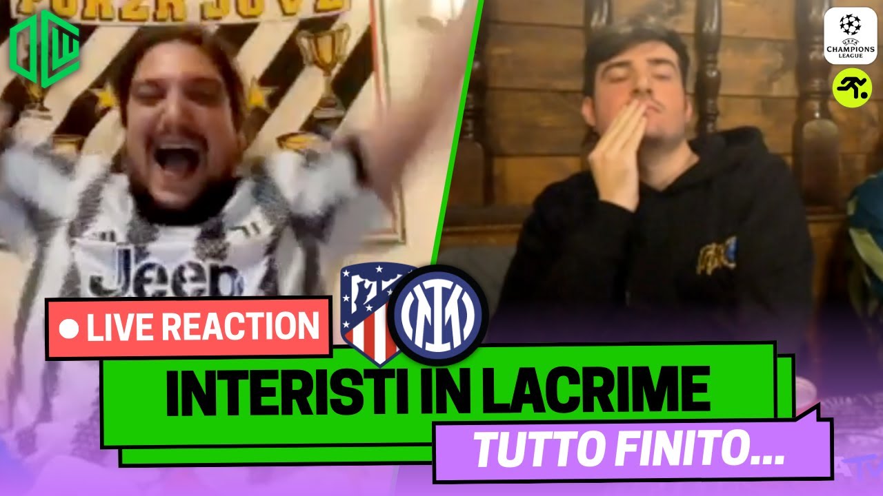 ATLETICO MADRID-INTER 5-3 D.C.R. LIVE REACTION | 