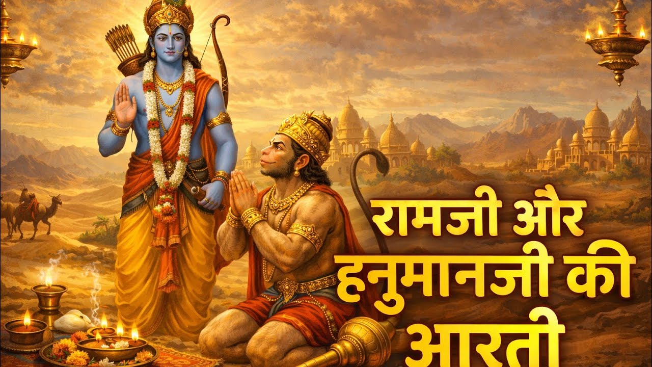 Ram Ji Aur Hanuman Ji Ki Aarti | Jai Shri Ram | Bajrangbali Bhakti Aarti | Sanatan Bhakti Lok