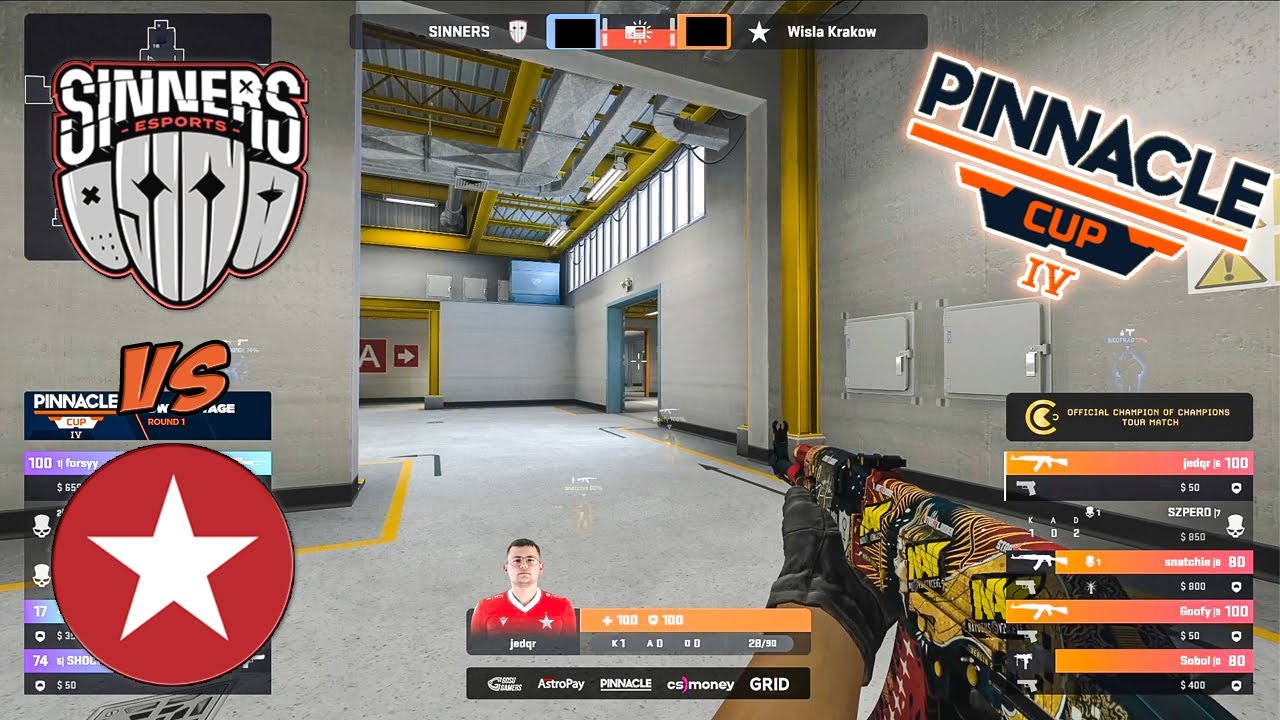 SINNERS vs Wisla Krakow - HIGHLIGHTS | Pinnacle Cup IV | Swiss Round B03 | CSGO