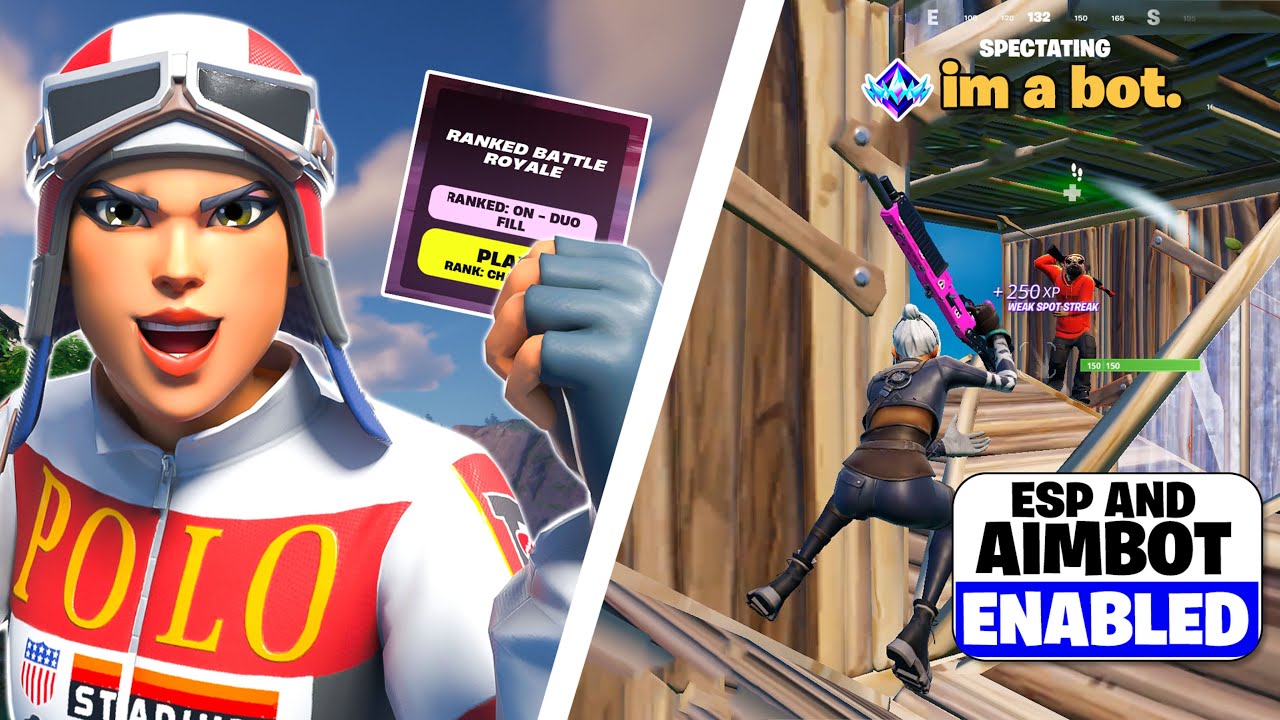 Acting Like a Bot Then Hard Carrying in Ranked Fortnite! (They Were Shocked 😂)