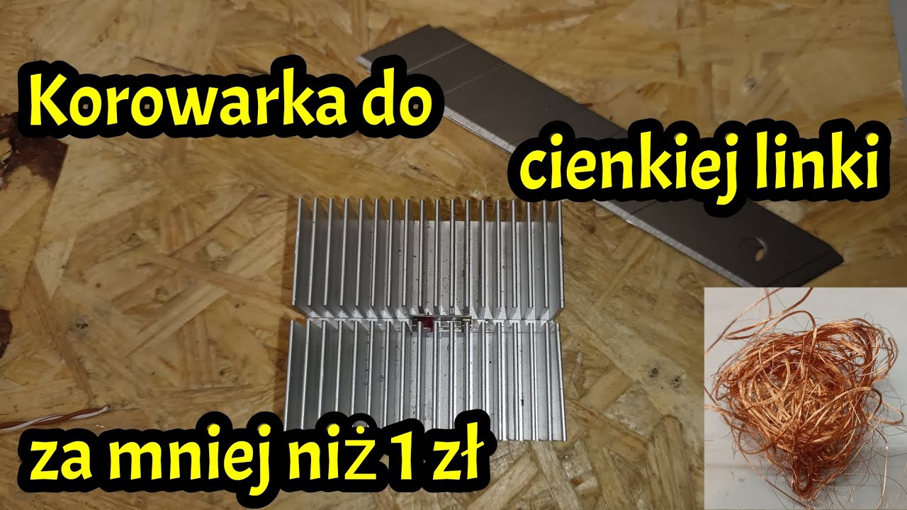 Korowarka do cienkiej linki i drutów #miedź #recykling #odzysk