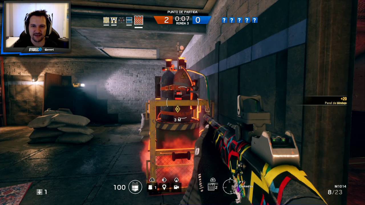 JUGANDO DE PIE Y A 10 METROS 