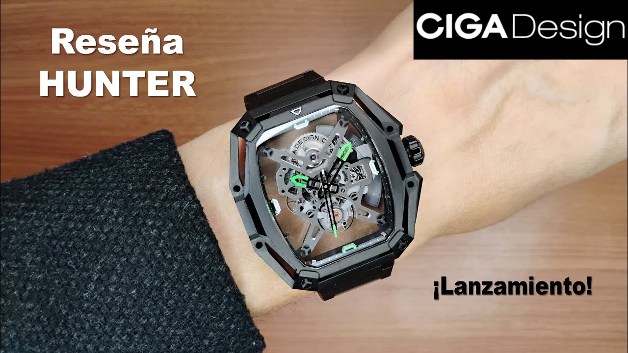 Minimalista, Mec&aacute;nico y &Uacute;NICO &ndash; Reloj CIGA Design Hunter Eskeleton | RESE&Ntilde;A