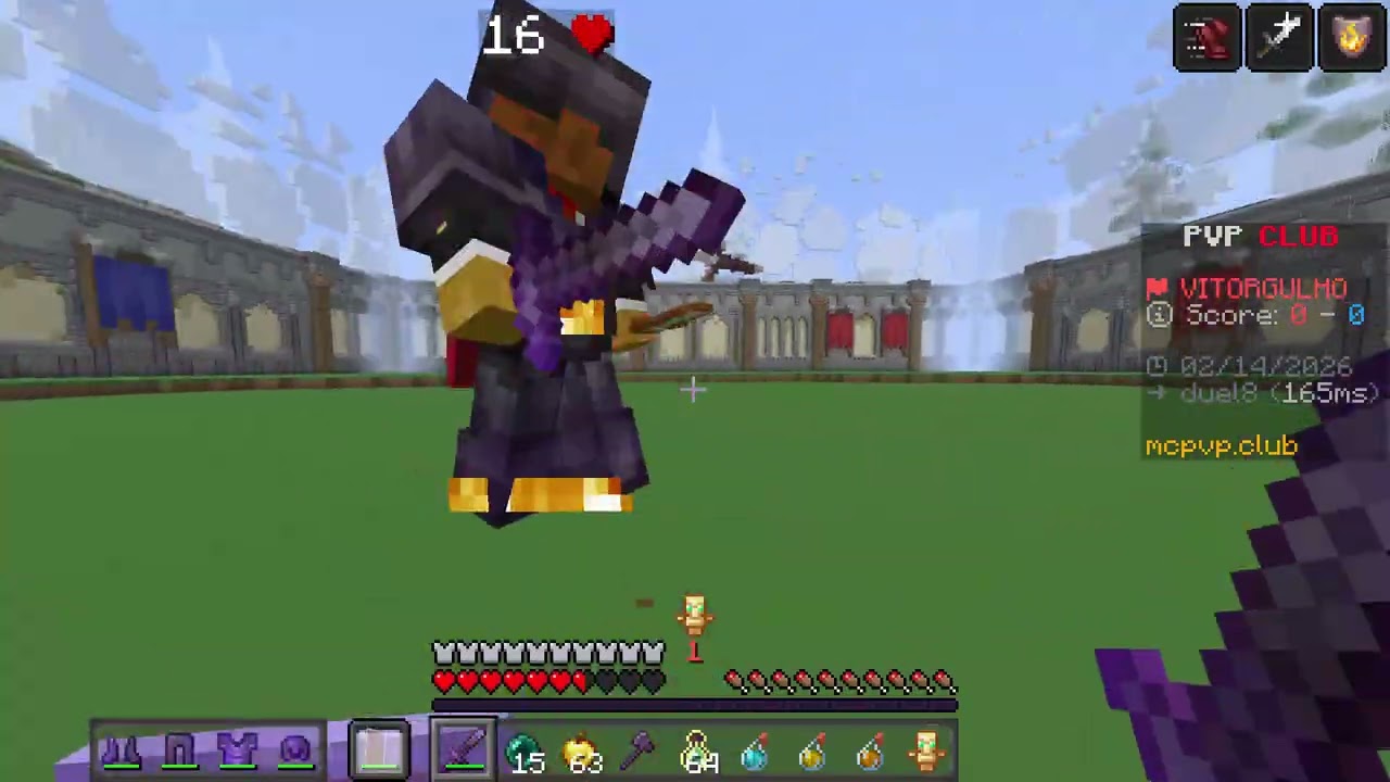 Jogando pvp smp!