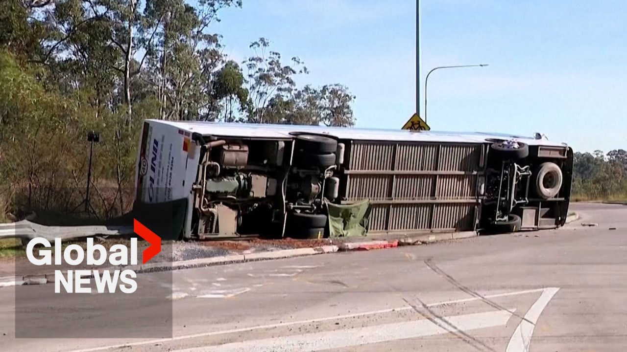 At least 10 people killed in bus crash in Australia, driver undergoing charging process