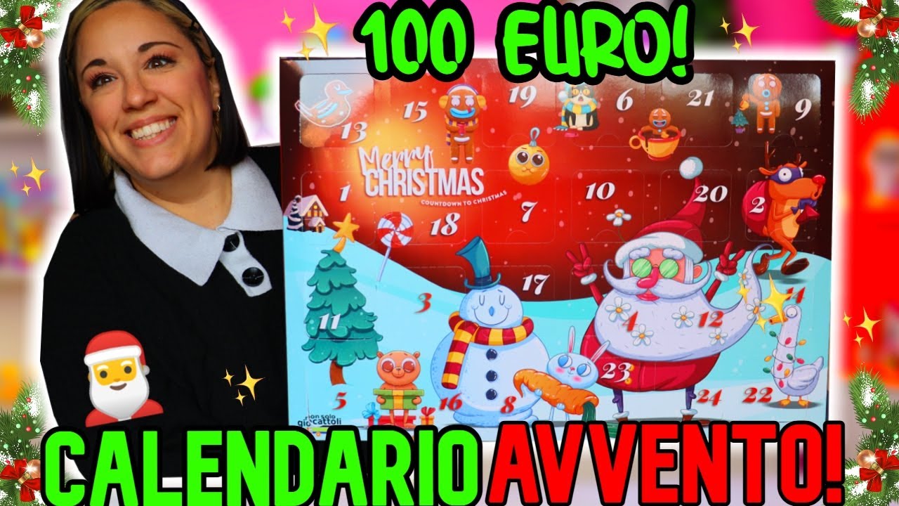 Apro CALENDARIO AVVENTO 2024 GIGANTE con SORPRESE da 100 euro!
