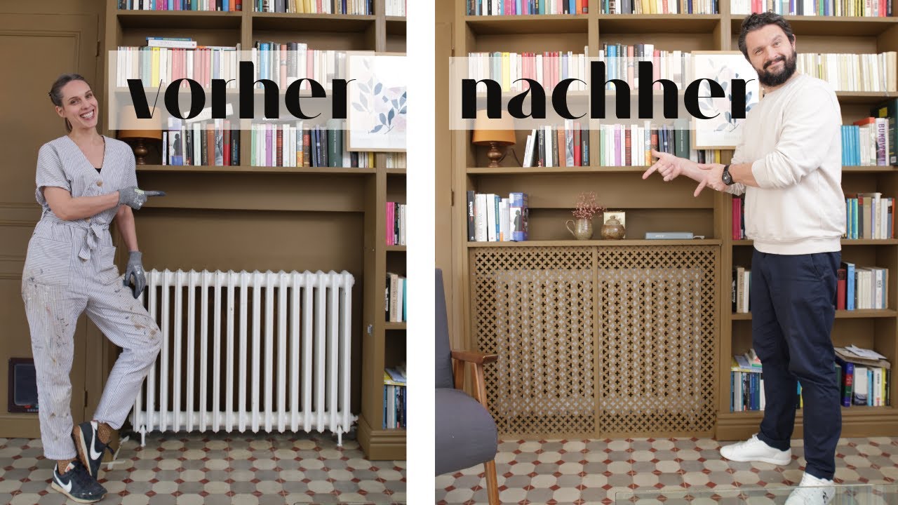 EINFACHE DIY HEIZUNGSVERKLEIDUNG | Wie wir die Heizung in unserem DIY Bücherregal versteckt haben!