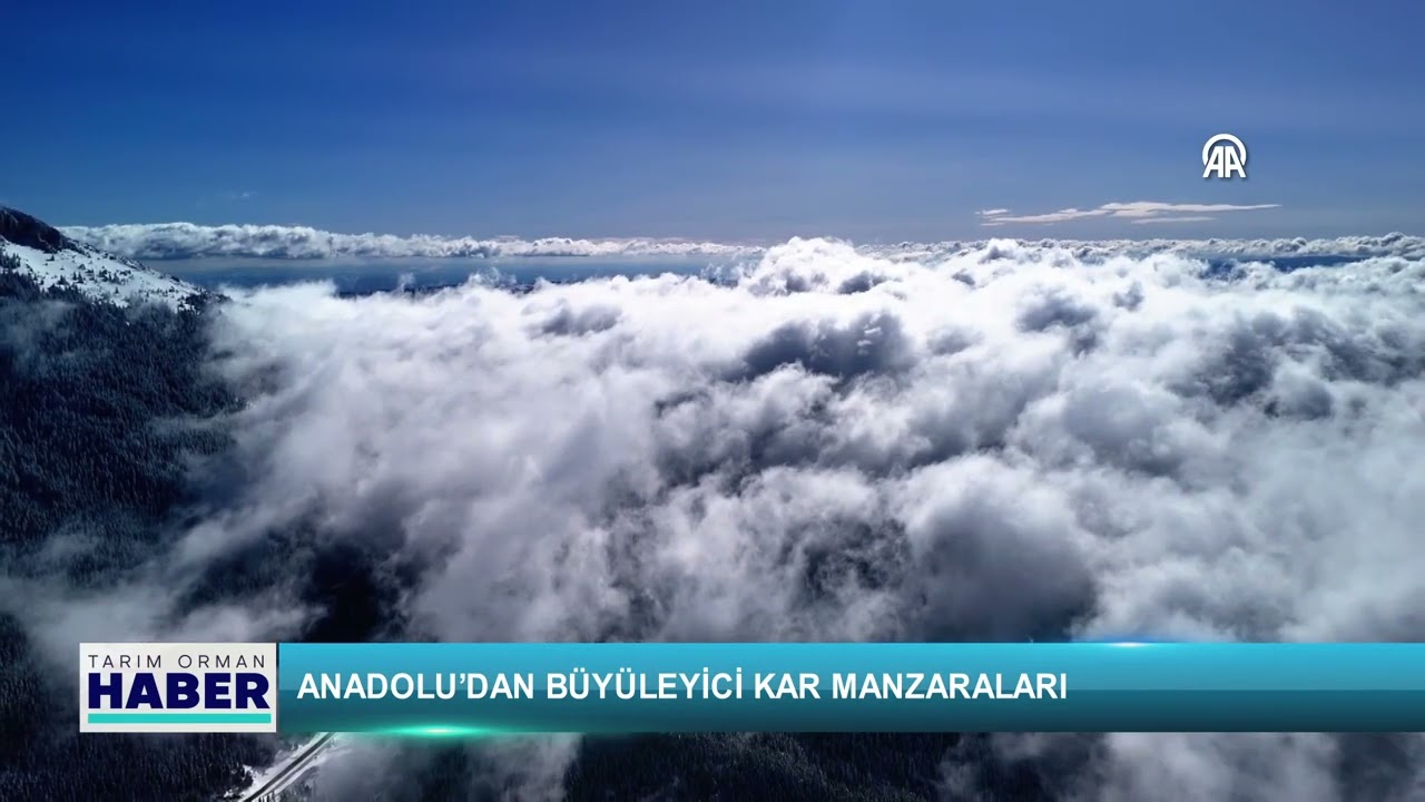 Anadolu’dan büyüleyici kar manzaraları