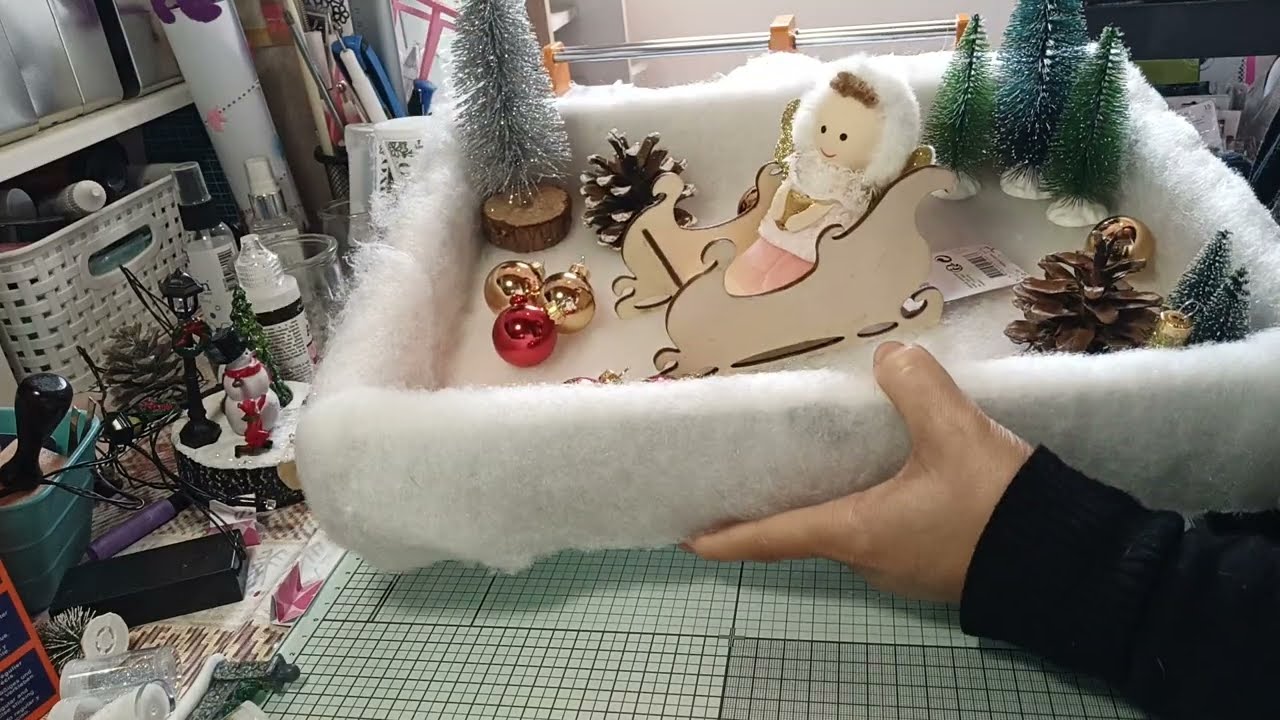 Tuto décoration de Noël🎄🎅🔔❄ inspiré par Mamie Colle ☺ Merci !!! trop beau 🥰😍