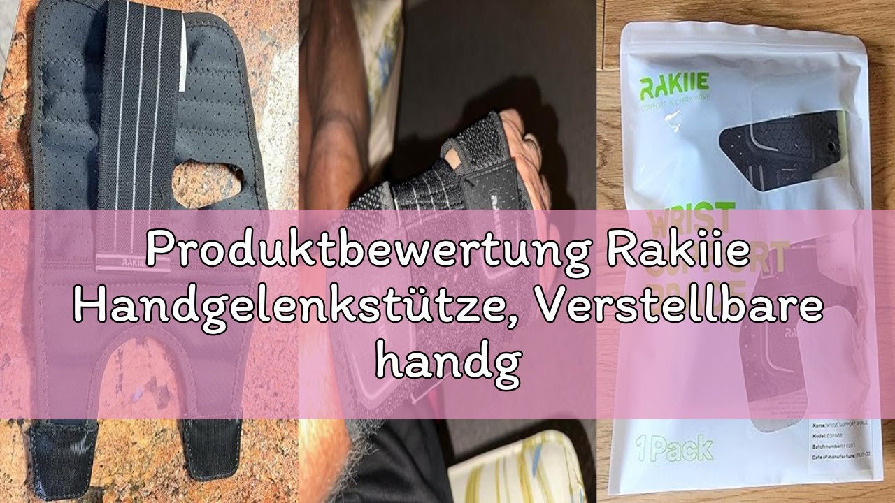 Produktbewertung Rakiie Handgelenkstütze, Verstellbare handgelenk bandagen mit 3 Metallschienen, han
