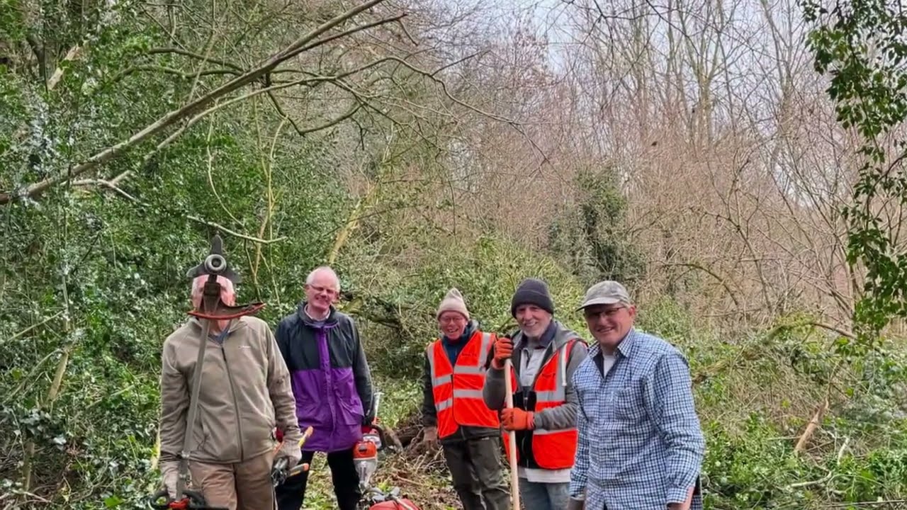 Clearing the Official Route Through Soulton Wood, Wem, Shropshire