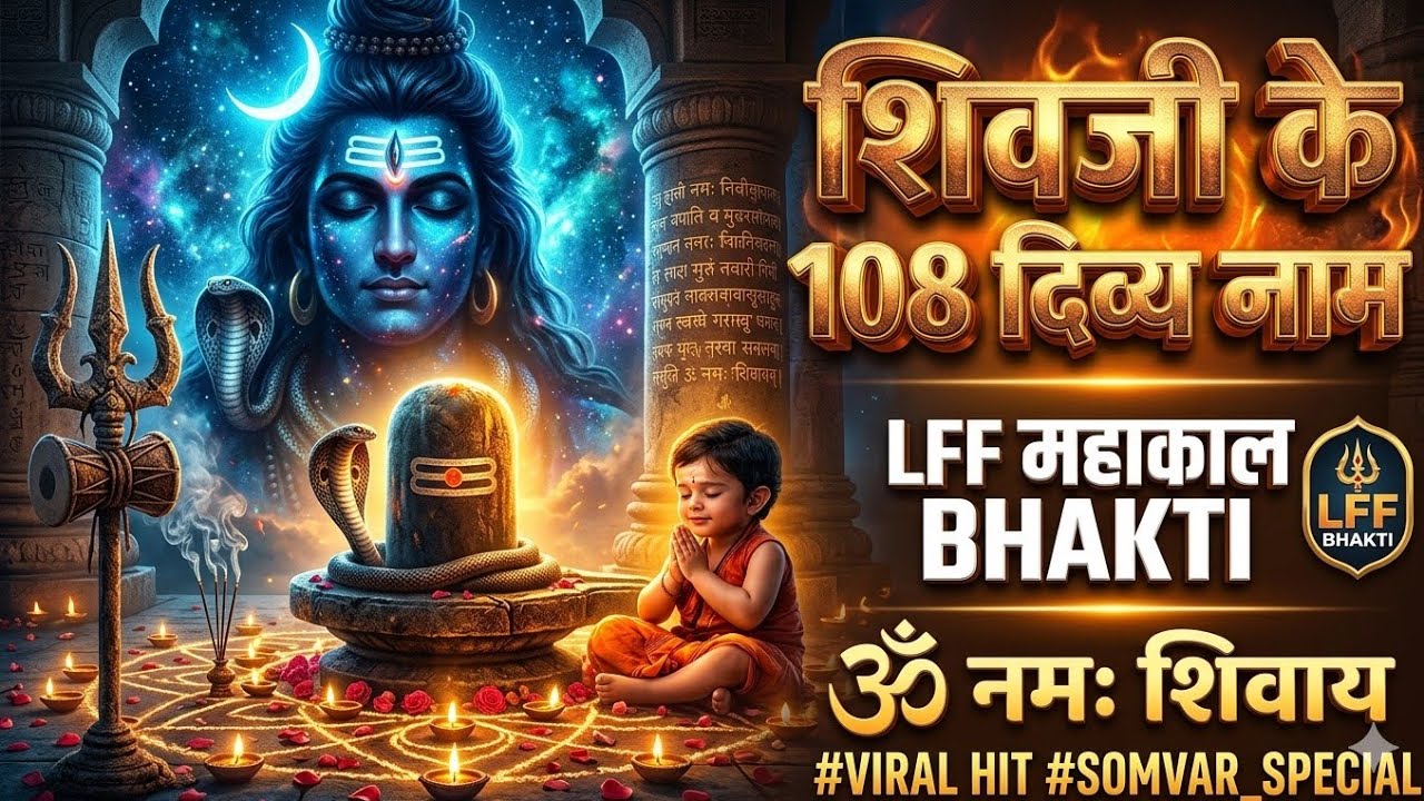 छोटे बच्चे द्वारा शिव जी के 108 नाम | Om Namah Shivaya | Shiv 108 Names Powerful Chanting