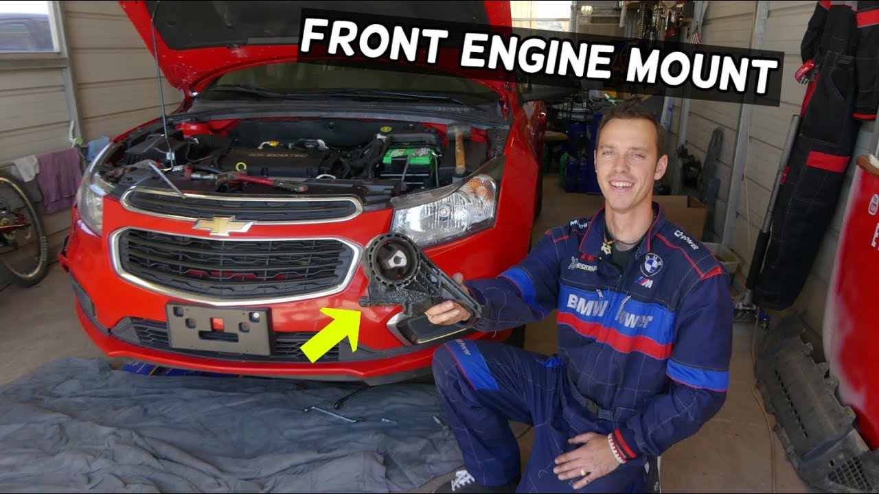 CHEVROLET CRUZE FRONT ENGINE STRUT TORQUE MOUNT REPLACEMENT REMOVAL. Chevrolet Sonic