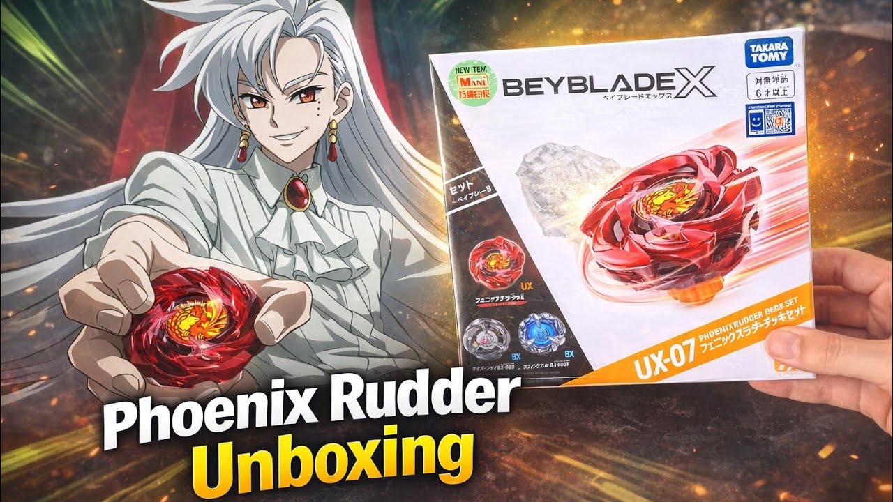 LOW FRICTION STAMINA!  Phoenix Rudder Deck  Set UX-07 Unboxing & Test Battles!  Beyblade X